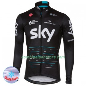 Maillot 2017 Team Sky Hiver Thermal Fleece N001